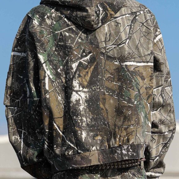 Allover Stud Hood Jacket - Picture 5 of 6